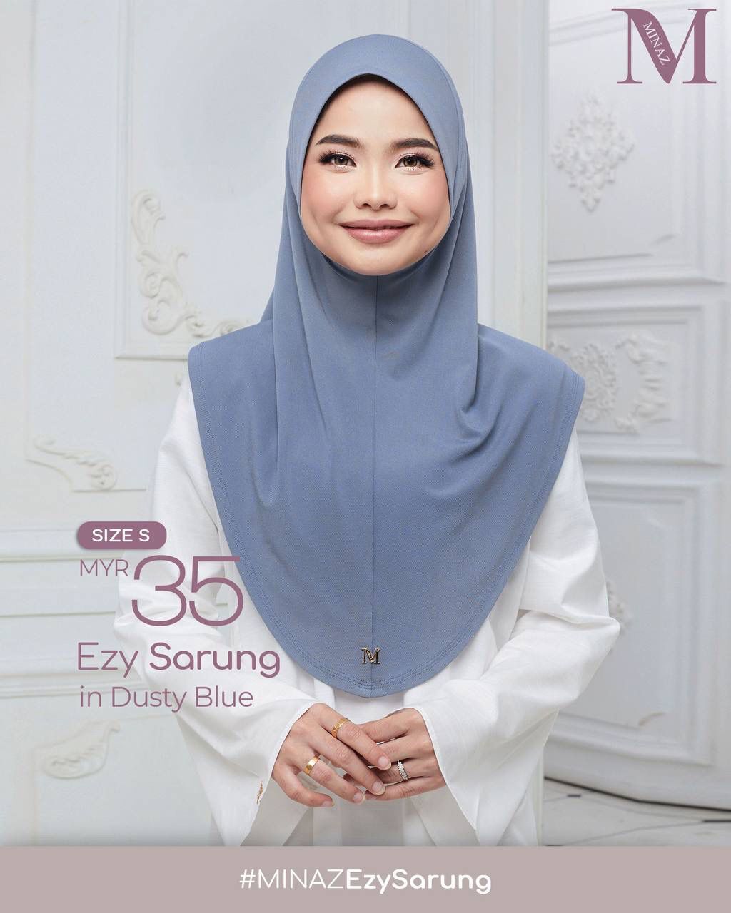 EZY SARUNG IN DUSTY BLUE